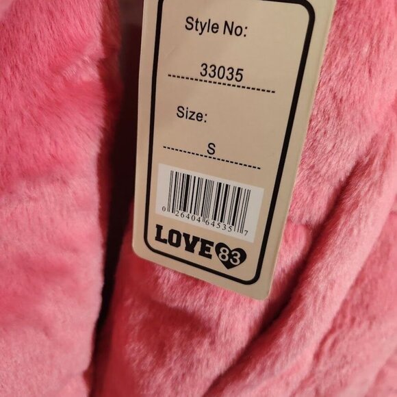 Love83 Faux Fur Jacket in Pink - Size Small - Picture 6 of 8